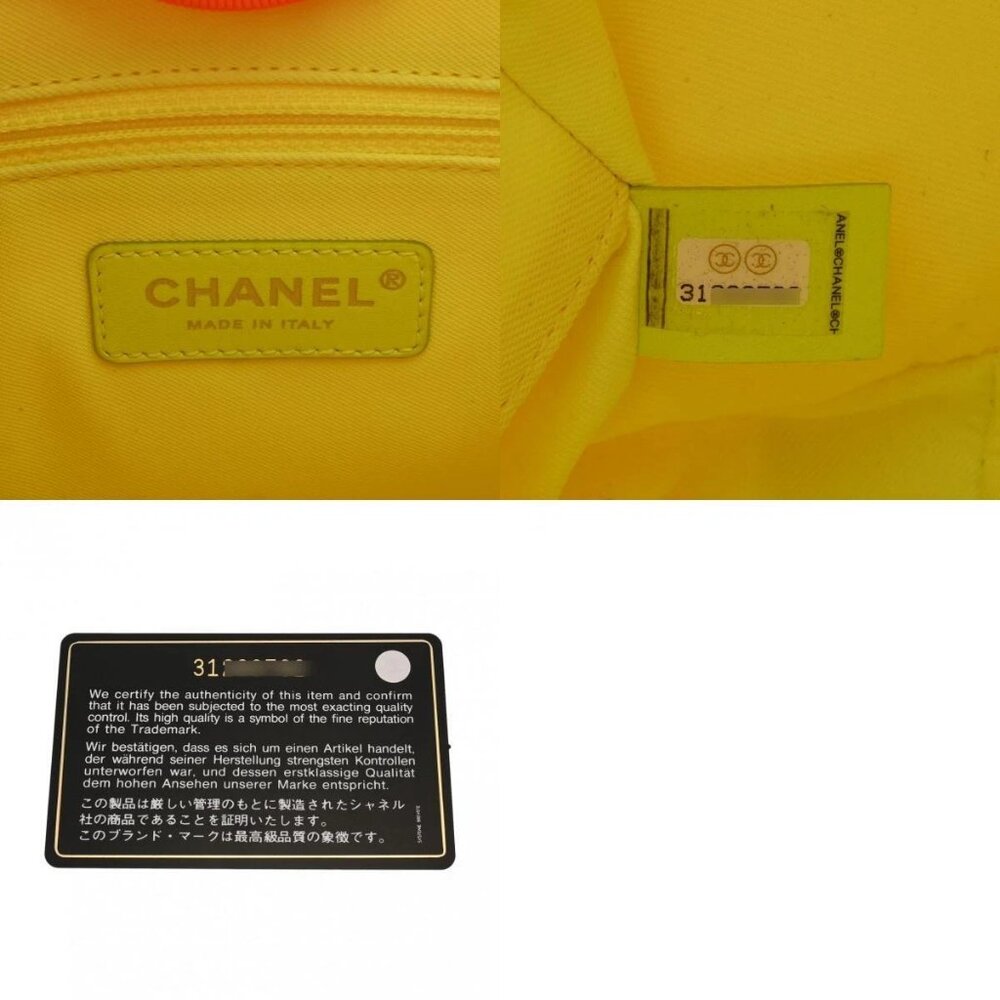 CHANEL Deauville MM Orange / Yellow tote bag 800000133032000 - Picture 10 of 10